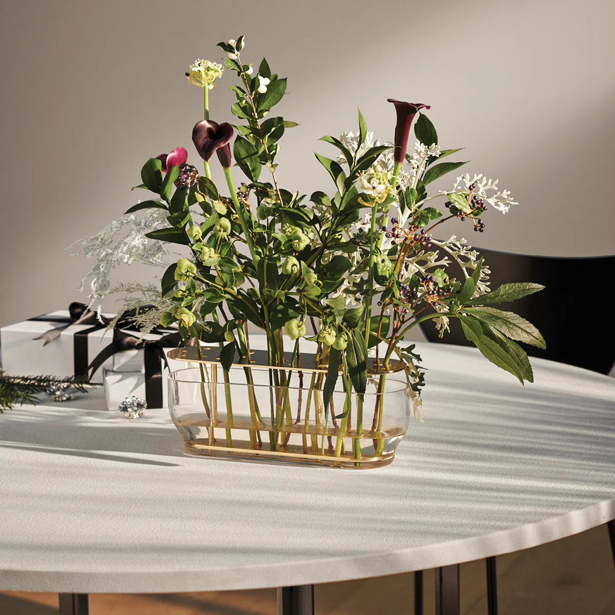 Fritz Hansen Ikebana Vase Long Stainless Steel