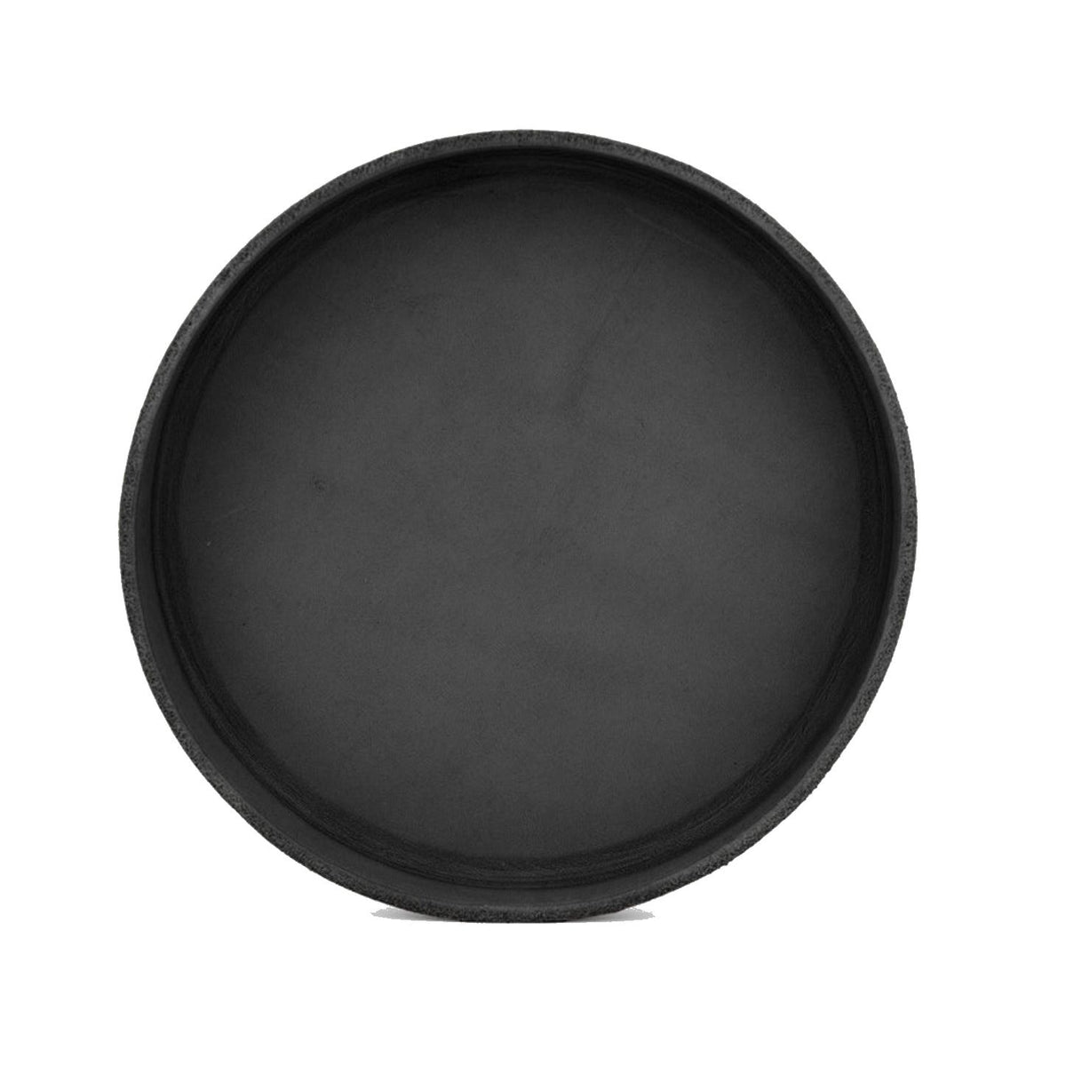 No. 310 Small Circle Leather Valet Tray, Black